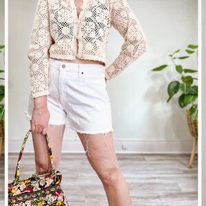 Polo Ralph Lauren Crosby Relaxed Shorts White Denim Size 30